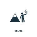 Selfie icon. Creative element design from tourism icons collection. Pixel perfect Selfie icon for web design, apps, software,