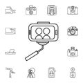 Selfie icon. Detailed set of photo camera icons. Premium quality graphic design icon. One of the collection icons for websites, we Royalty Free Stock Photo