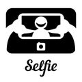 Selfie icon Royalty Free Stock Photo