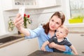 Selfie with my little son Royalty Free Stock Photo