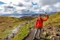 Selfie at Old Man of Storr Royalty Free Stock Photo