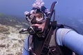 Selfie Portrait of Elderly SCUBA Diver