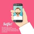 Selfie self portrait poster