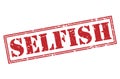Selfish red stamp