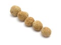 Selfmade dog cookie-balls Royalty Free Stock Photo