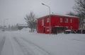 Selfoss in Iceland wintery Street