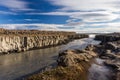 Selfoss waterfall. Autumn travel in Iceland Royalty Free Stock Photo