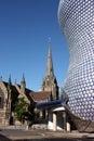 Selfridges and St Martins Church, Birmingham Royalty Free Stock Photo