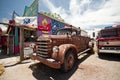 SELIGMAN - Old Vintage Ford Fire Truck along Route 66. Royalty Free Stock Photo