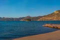 SELIMIE, MUGLA, TURKEY: View of the Promenade in Selimie village of Mugla province Royalty Free Stock Photo
