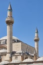 Selimiye mosque dome and minarets in Konya city. Anatolia, Turkey Royalty Free Stock Photo