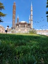 Selimiye Mosque Edirne Turkey and kid Royalty Free Stock Photo