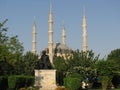 Selimiye Mosque and Mimar Sinan sculpture, Edirne, Turkey