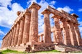 Selinunte temple in Sicily, Italy Royalty Free Stock Photo