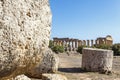 Selinunte, Ruins of the temple of Hera Temple E, Sicily, Italy Royalty Free Stock Photo