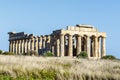 Selinunte, Ruins of the temple of Hera Temple E, Sicily, Italy Royalty Free Stock Photo