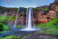 Seljalandfoss waterfall. Royalty Free Stock Photo