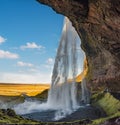 Seljalandfoss waterfall, Iceland Royalty Free Stock Photo