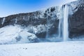 Seljalandfoss Waterfall during the Winter, Iceland