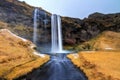 Seljalandsfoss stream Royalty Free Stock Photo