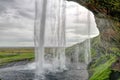 Seljalandsfoss waterfall in Iceland Royalty Free Stock Photo