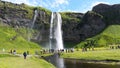 Seljalandsfoss Waterfall Iceland Royalty Free Stock Photo