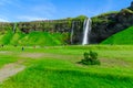 Seljalandsfoss waterfall, south Iceland Royalty Free Stock Photo