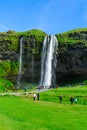 Seljalandsfoss waterfall, south Iceland Royalty Free Stock Photo