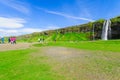 Seljalandsfoss waterfall, south Iceland Royalty Free Stock Photo