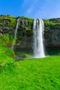 Seljalandsfoss waterfall, south Iceland Royalty Free Stock Photo