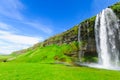 Seljalandsfoss waterfall, south Iceland Royalty Free Stock Photo