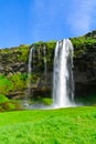 Seljalandsfoss waterfall, south Iceland Royalty Free Stock Photo