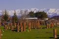 Seljuk Cemetery of Ahlat, the tombstones of medieval islamic notables. Royalty Free Stock Photo