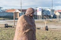 Selk'nam in Porvenir, Tierra del Fuego Chile Royalty Free Stock Photo