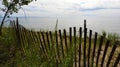 Sandy Island Beach sand dune restoration fence