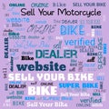 sell bike word cloud use for banner, painting, motivation, web-page, website background, t-shirt & shirt printing, poster,