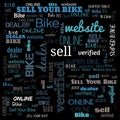 sell bike word cloud use for banner, painting, motivation, web-page, website background, t-shirt & shirt printing, poster,