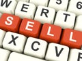 Sell Computer Keys Showing Sales And Business