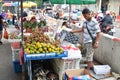 Sell of fresh local fruit on the street in Bangkok