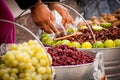 Sell of fried insects and worms