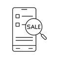sell, mobile, search, mobile sale search icon