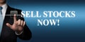 Sell stocks now! Royalty Free Stock Photo