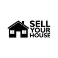 Sell Your House Home icon, sign, logo