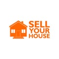 Sell Your House Home icon, sign, logo