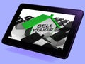 Sell Your House Home Tablet Means Marketing Property