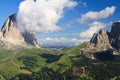 Sella pass, Trentino, Italy Royalty Free Stock Photo