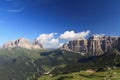Sella and Sassolungo mountain Royalty Free Stock Photo