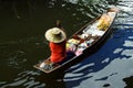 Seller on boat