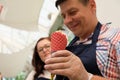 Almaty / Kazakhstan - 08.08.2018 : Shopping stalls selling ice cream with different fillings and flavors