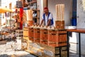 Seller of Turkish ice cream